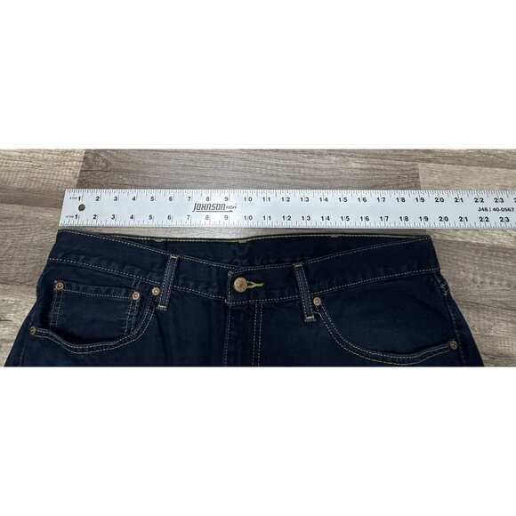 Levis 505 Jeans Mens 38X34 Blue Straight Leg Dark Wash Regular Fit Workwear - Picture 8 of 9